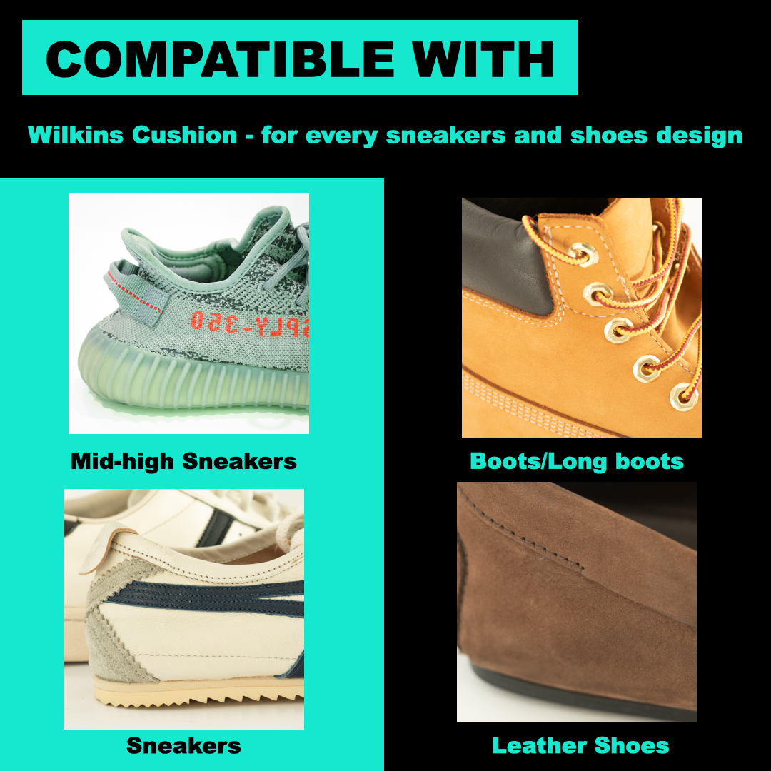 Wilkins Sneakers Heel Cushion Inserts WilkinsCleanser