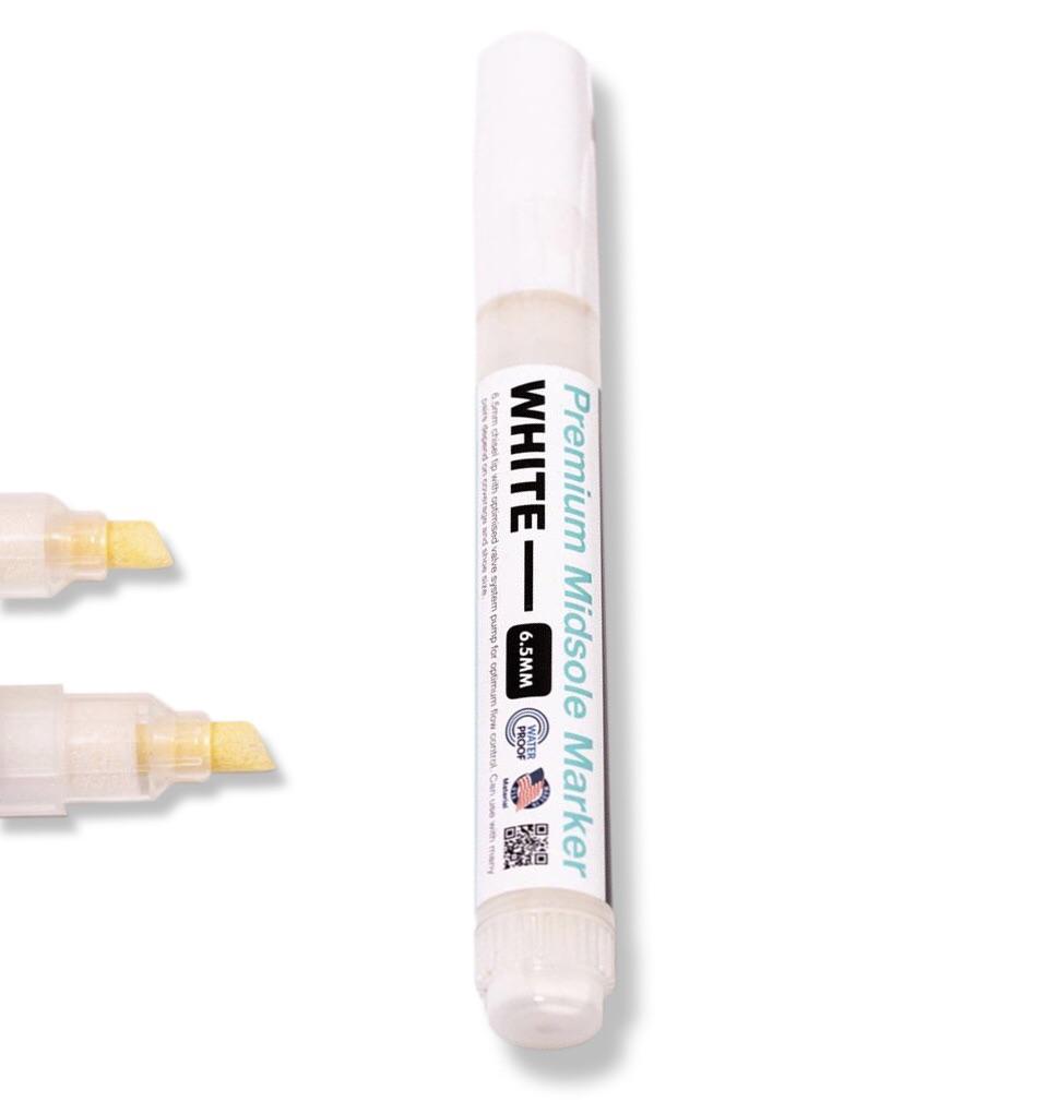 midsole sneaker white acrylic paint pen